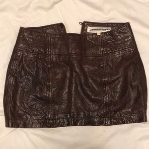 Sexy leather summer winter mini short skirt